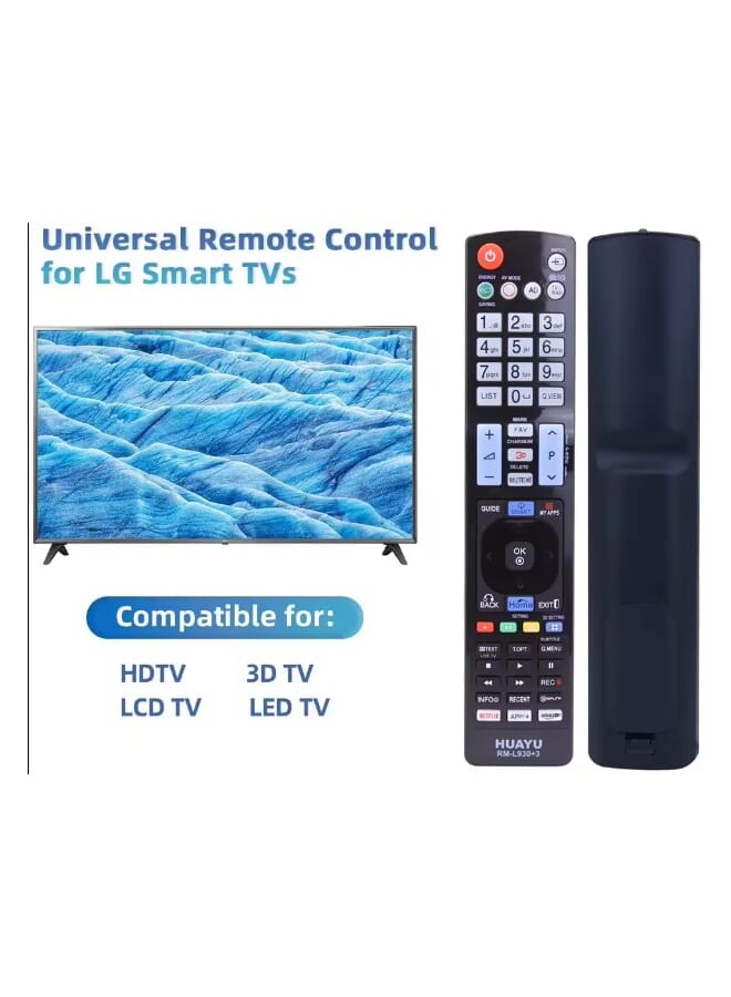 HUAYU RM-L930+3 Universal Smart TV Remote Control Compatible with All LG Smart TV LCD LED 3D - Image 3