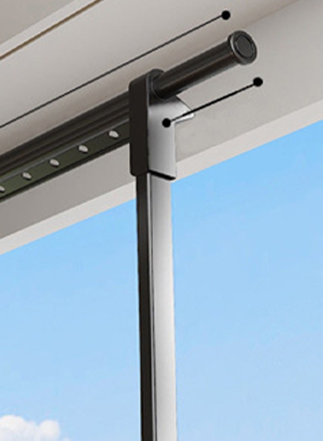 إن كي أكس حامل ملابس 2.36 متر، شبكة تجفيف تلسكوبية أحادية القطب، خضراء - Image 4