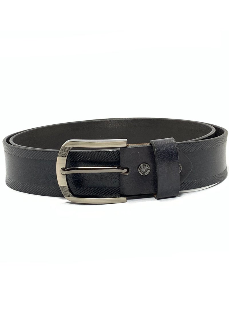 Classic Milano - Classic Milano Genuine Leather Belt Men - Semi-Casual Men's Belts & Party Wear Belt, Casual Outfits, Gifts - Black & Brown Men’s Leather Belt for Men - Image 1