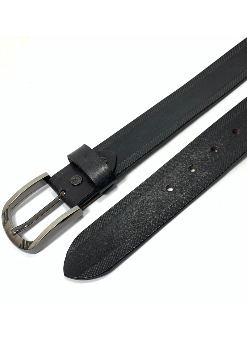 Classic Milano - Classic Milano Genuine Leather Belt Men - Semi-Casual Men's Belts & Party Wear Belt, Casual Outfits, Gifts - Black & Brown Men’s Leather Belt for Men - Image 1