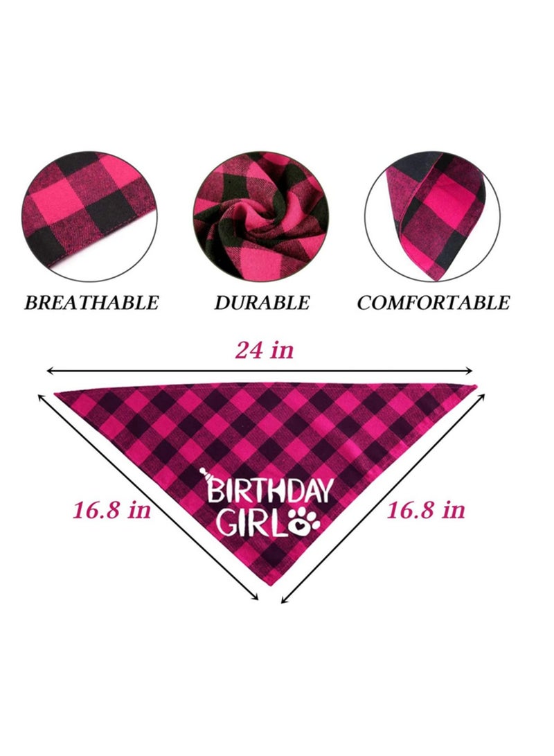 Generic Dog Birthday Outfit Girl Dog Birthday Bandana Girl Tutu Skirt Birthday Number Crown Hat Bowtie Happy Birthday Banner for Pet Puppy Dog Birthday Party Supplies  - Image 3
