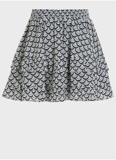 Youth Printed Midi Skirt