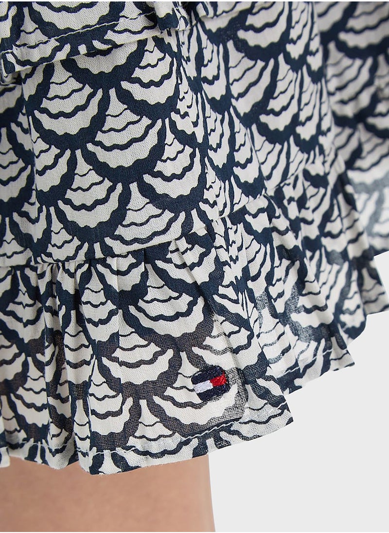 TOMMY HILFIGER - Youth Printed Midi Skirt - Image 1