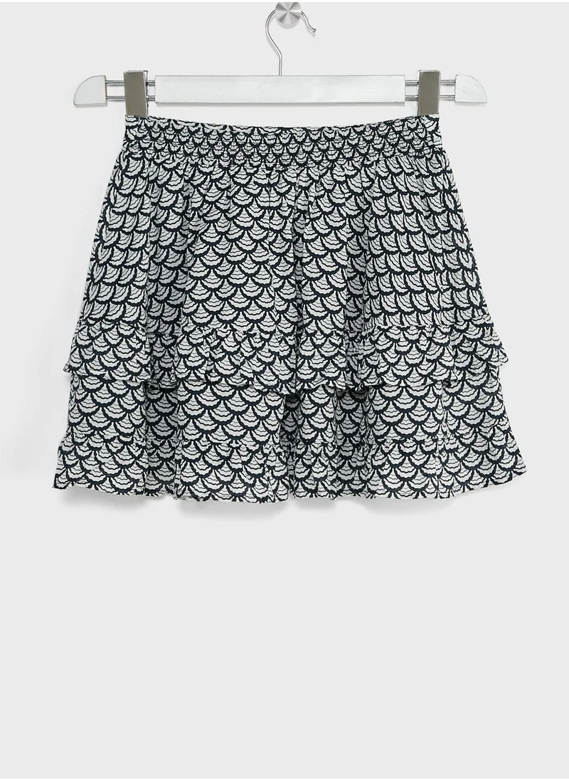 TOMMY HILFIGER Youth Printed Midi Skirt