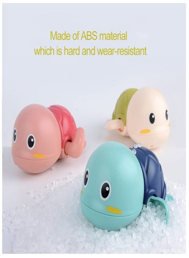 Quasar Water Wind Up Swimming Tortoise BathTube Toy Chu Chu Beach Pool Bathroom Made in Safe Non-Toxic Rattle for Children Toddler Infant Products Born Baby First Toys Pack of 3 - Multicolor - Image 4