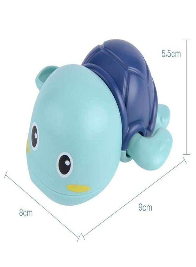 Quasar Water Wind Up Swimming Tortoise BathTube Toy Chu Chu Beach Pool Bathroom Made in Safe Non-Toxic Rattle for Children Toddler Infant Products Born Baby First Toys Pack of 3 - Multicolor - Image 2