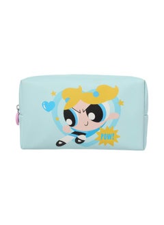 Miniso MINISO The Powerpuff Girls Collection Square Cosmetic Bag (Blue) – Stylish Storage for Beauty Essentials 