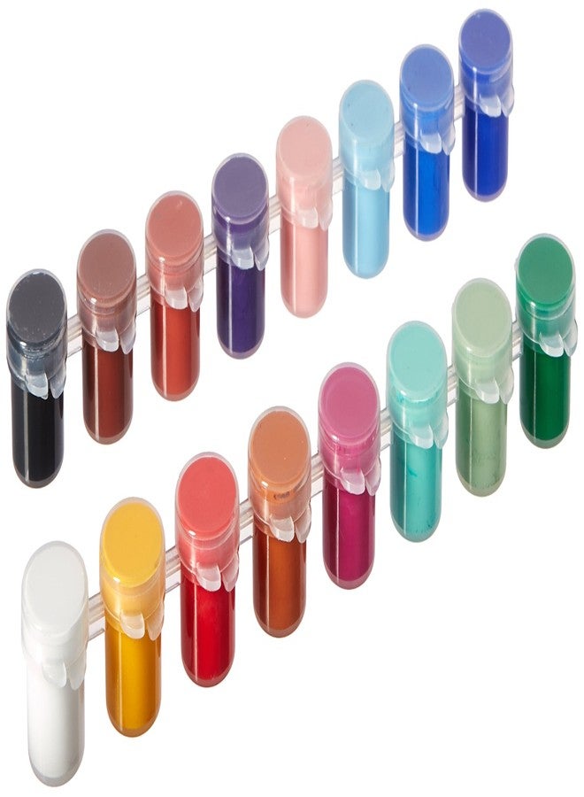 Delta Creative Paint Pots Set with Paint and Brush for Outdoors, (16 Colors) - Image 1