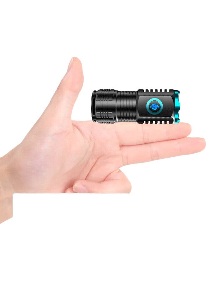 SHENYU Mini Compact High-Intensity Flashlight, Rechargeable, Ultra-Bright, Long-Range, Outdoor And Home Use, Portable, Triple-Lens Beast Flashlight - Image 3