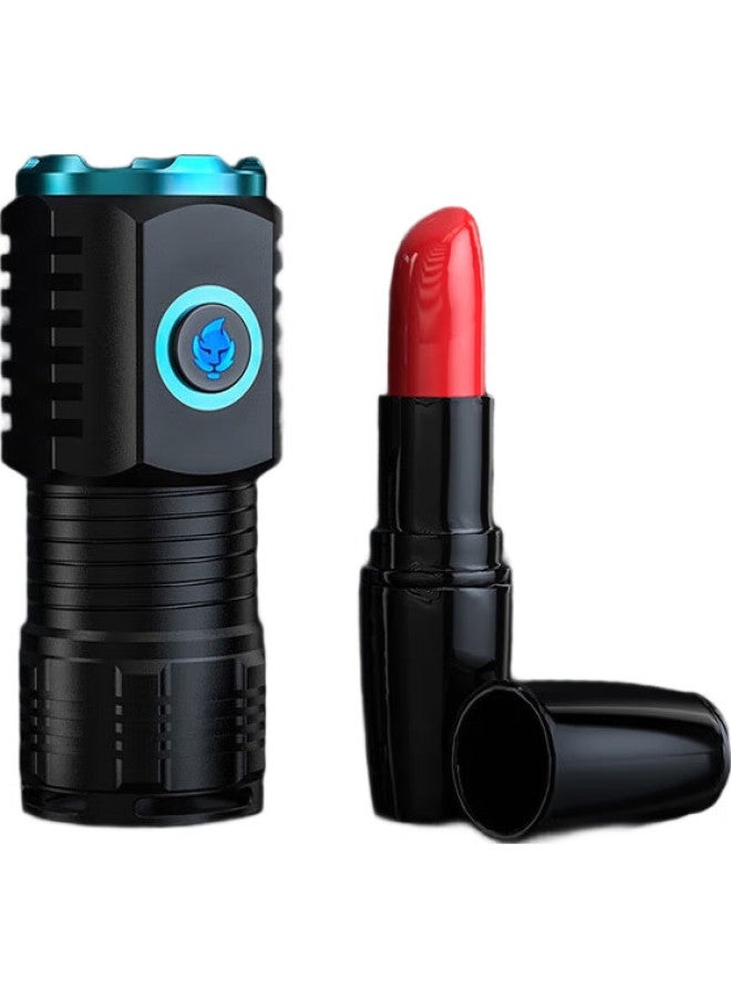 SHENYU Mini Compact High-Intensity Flashlight, Rechargeable, Ultra-Bright, Long-Range, Outdoor And Home Use, Portable, Triple-Lens Beast Flashlight - Image 2