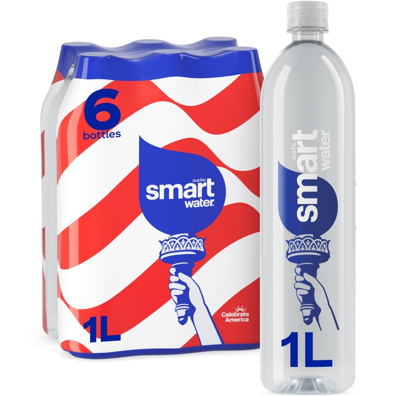 Coca-Cola Smartwater Packaged Drinking Water 338 Fl Oz pack of 6 - Image 3
