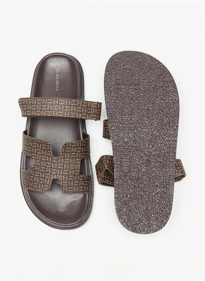 Flora Bella Solid Slip-On Flat Sandals