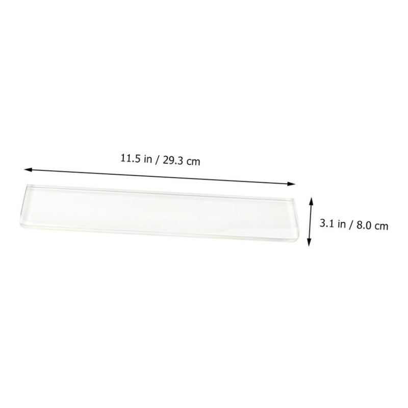 LALAFINA Ergonomic Epoxy Resin Keyboard Wrist Rest 61 Key Palm Support for Office - Image 3