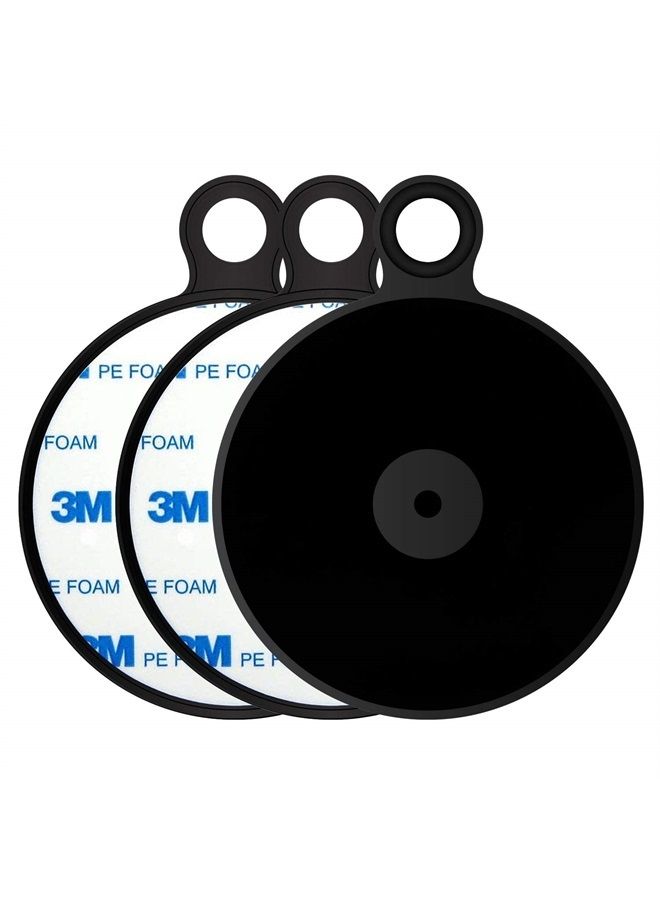 3 Pack Non-Slip Dashboard Pad Mounting Disk for Suction Cup Phone Mounts 3M Extra Strength Adhesive