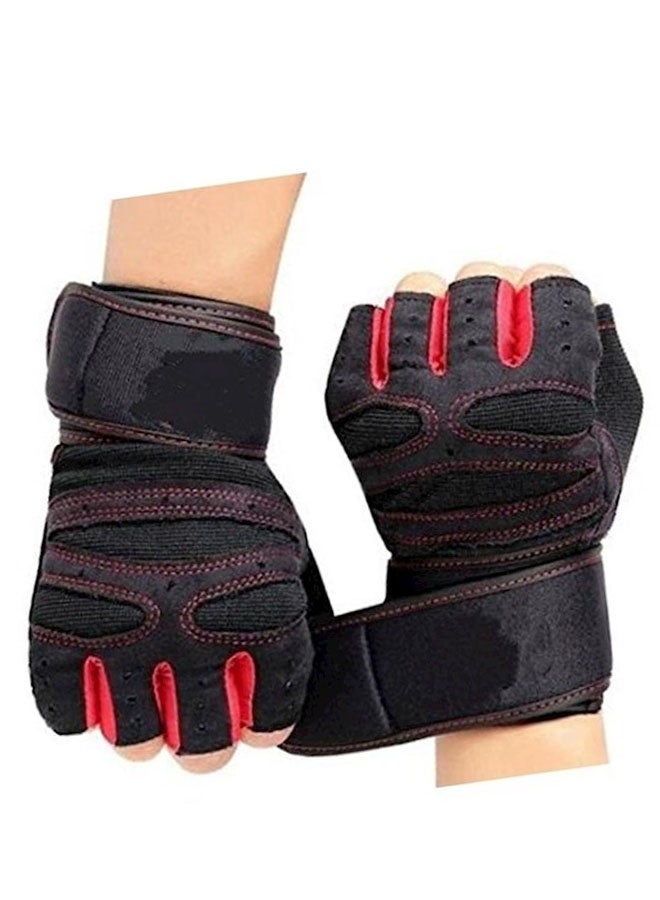 COYO Anti-Slip Adjustable Velcro Strap Weightlifting Gloves L L - Image 5