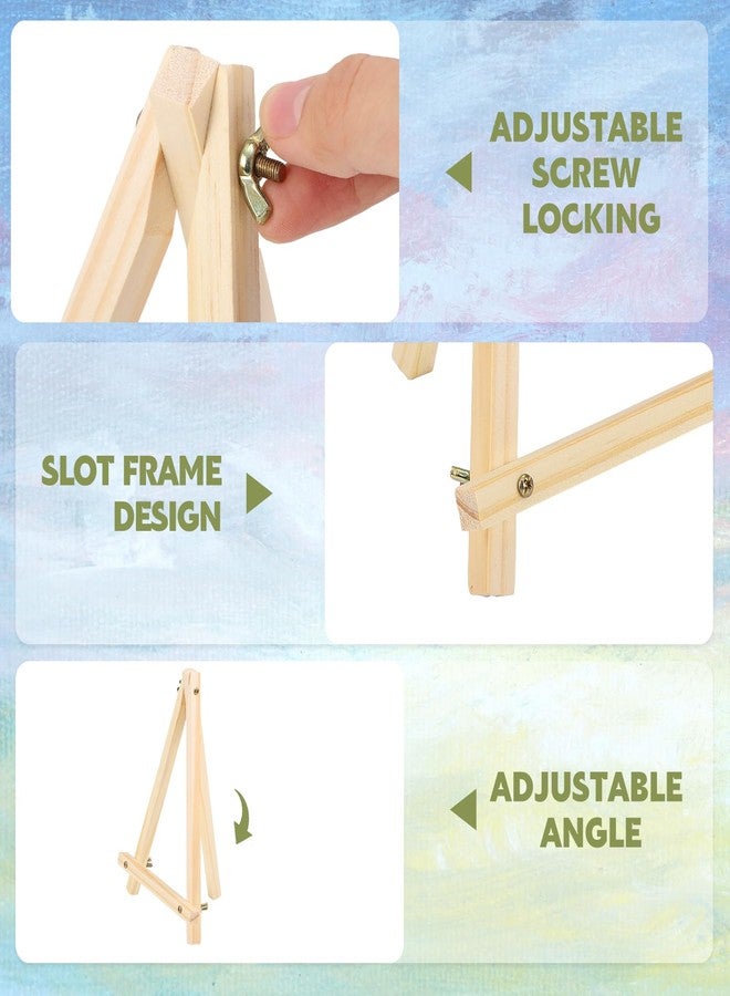 WSICSE 16 Pack 9 Inch Easel for Painting, Wooden Easel Stand for Sign Table Top Small Art Easel for Artists and Students - Image 4