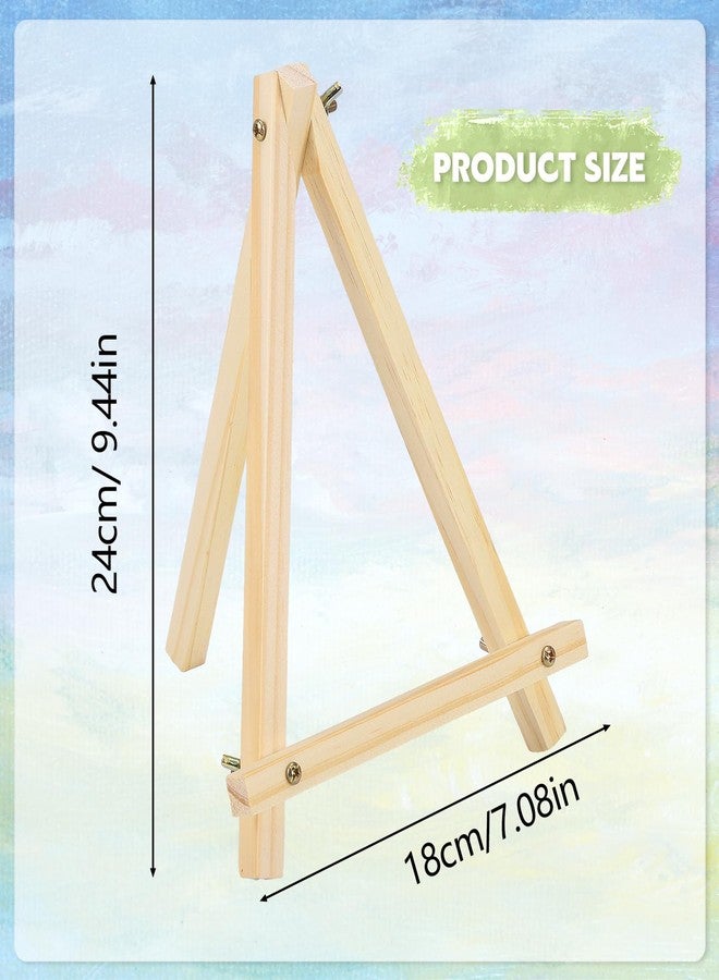 WSICSE 16 Pack 9 Inch Easel for Painting, Wooden Easel Stand for Sign Table Top Small Art Easel for Artists and Students - Image 2