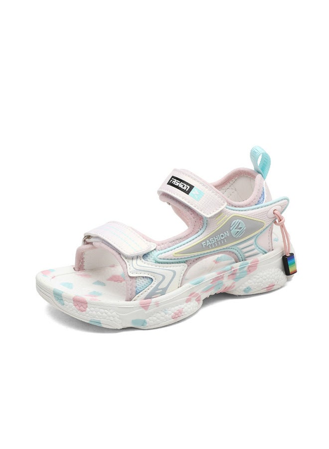 188 Children's Sandals Beach Shoes Summer Velcro Webbing Children's Shoes Outdoor Leisure Sports Boys And Girls Primary School Students