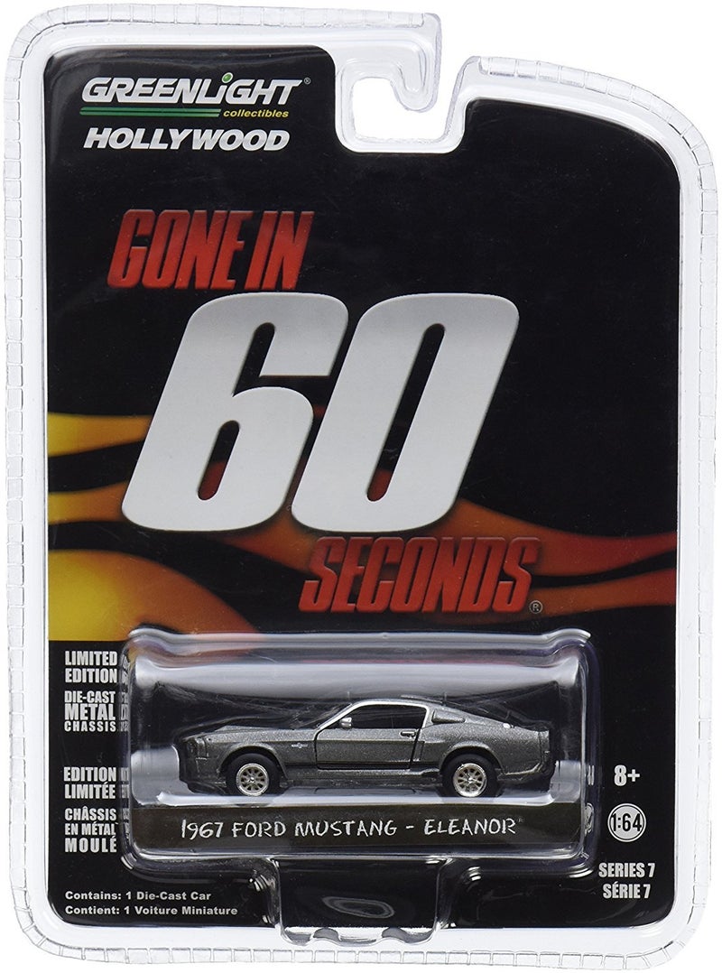 Greenlight 44742 Gone in 60 Sixty Seconds (2000) “Eleanor” 1967 Ford Mustang Shelby GT500 1/64 Scale - Image 4
