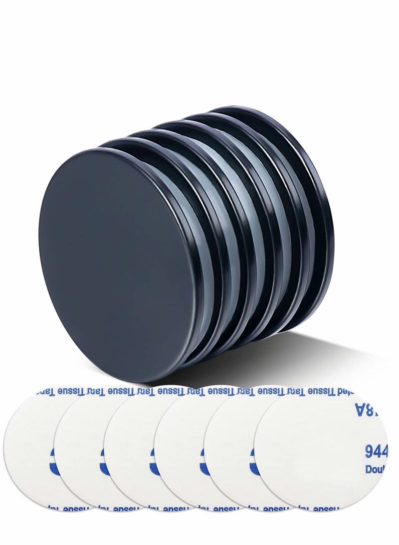 SYOSI Super Strong Neodymium Disc Magnets with Epoxy Coating, Powerful Permanent Rare Earth 1.26 inch x 1/8 inch, Pack of 6 - Image 1