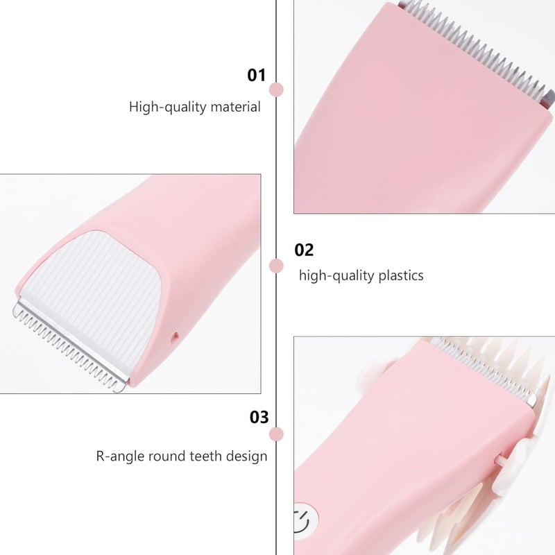 Healeved Rechargeable Silent Hair Clipper with Head Design Noise Reducing Hair Cutting Tool for Safe Lanugo Trimmer Kit for Sensitive Skin Resistant Cutter - Image 2