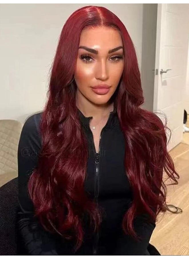 Front Lace Deep Wave Long Wig - Voluminous Burgundy Locks - pzsku/Z17B5D29CB0DEB72BEADFZ/45/_/1741153275/0723d956-d66f-417b-bbcc-b3257434df47