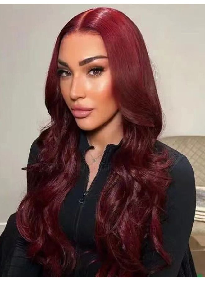 Front Lace Deep Wave Long Wig - Voluminous Burgundy Locks - pzsku/Z17B5D29CB0DEB72BEADFZ/45/_/1741153277/9fe2f5f3-80ba-4a29-8c82-d8351263a4c1