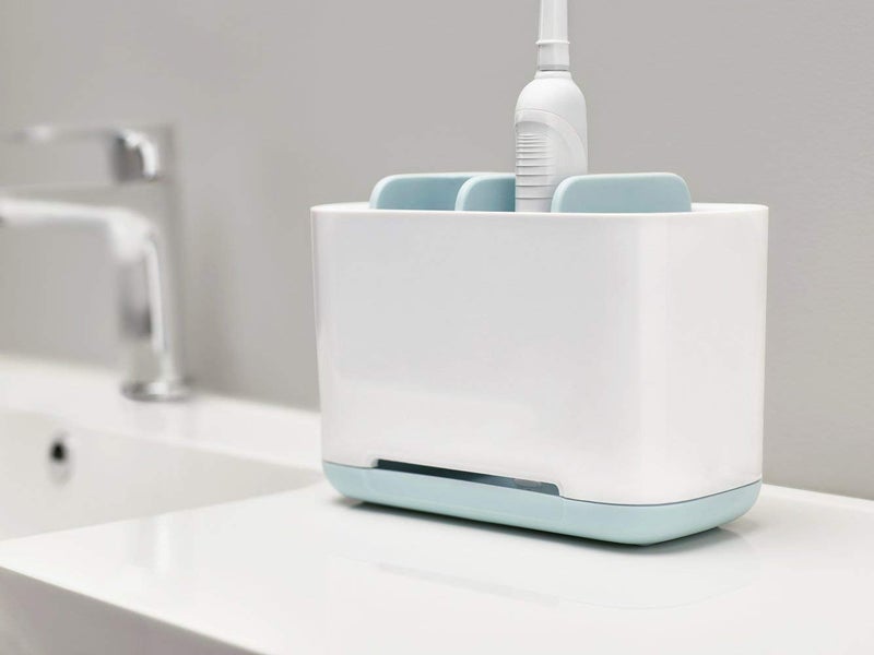 PUJI Bathroom EasyStore Toothbrush Caddy Toothbrush Holders Stand Bathroom Shelves and Racks Upgraded Bathroom Toothbrush Holder Multipurpose Storage Holder Stand for Bathroom - Image 5