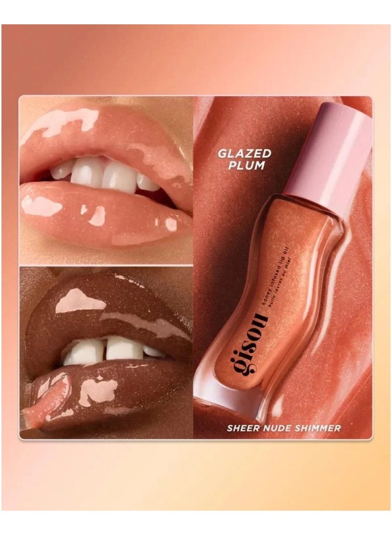 Gisou Lip Gloss & Balm - Glazed Plum 8 ml - Image 2