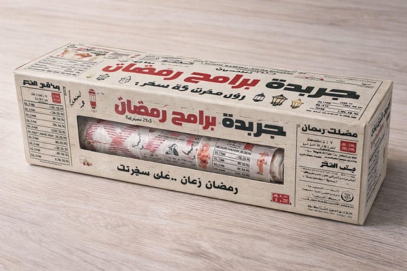 Table Roll – Disposable Plastic Tablecloth with Newspaper Print, Easy to Cut and Install, Perfect for Dining, Parties, and Festive Gatherings (One pack) - Image 2