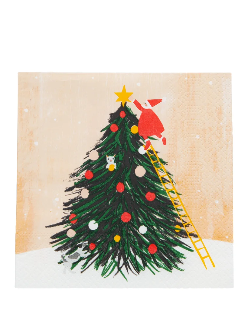 Talking Tables Craft With Santa Tree Napkin