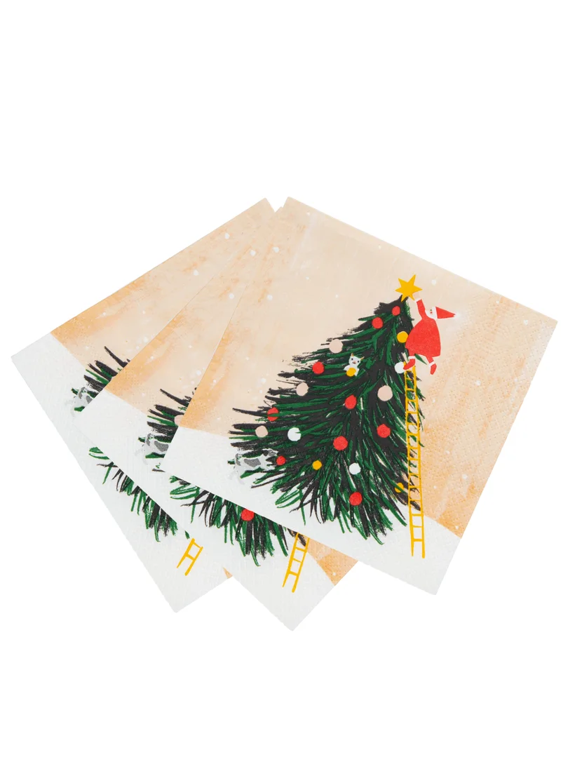 Talking Tables Craft With Santa Tree Napkin