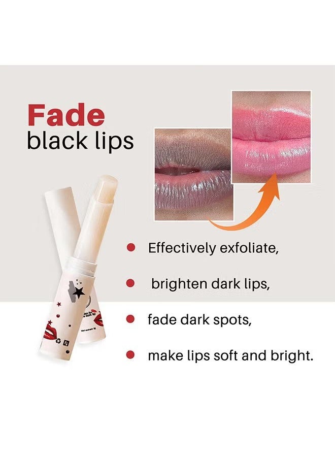 SAUVASINE Lip Balm For Dark Lip, Magic Lip Lighten Scrub, Dark Black Pigmentation Fade, Dull Pink Lip Balm, Brighten Anti-Crack Moisturizing Exfoliation - Image 4