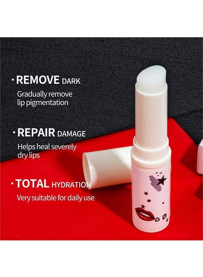 SAUVASINE Lip Balm For Dark Lip, Magic Lip Lighten Scrub, Dark Black Pigmentation Fade, Dull Pink Lip Balm, Brighten Anti-Crack Moisturizing Exfoliation - Image 5