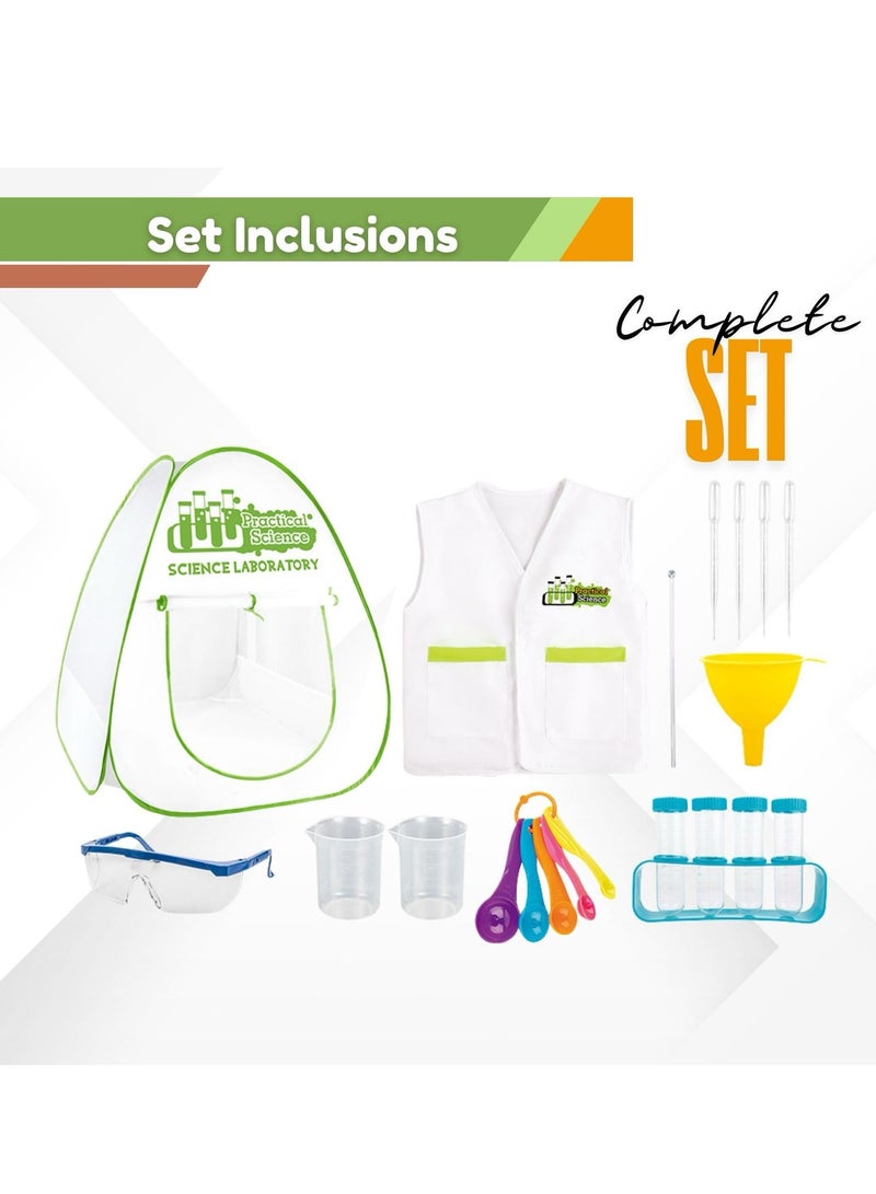 Home Smart Home Smart Toy Scientist Lab Tent with Lab Kit for Boys and Girls Science Laboratory Tent, Lab coat with other Accessories of Lab Equipment's  - Image 3