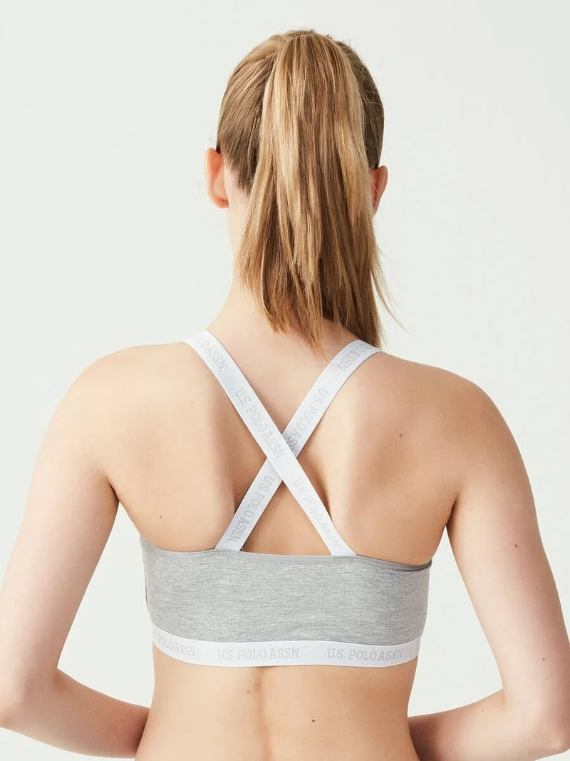 U.S. Polo Assn. Cross-Bracelet Bustier Gray