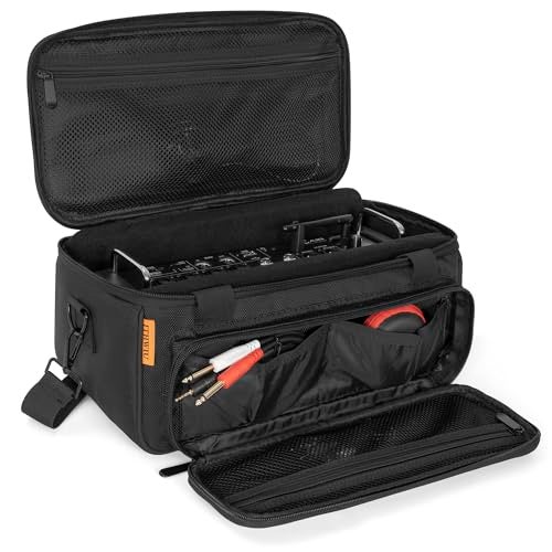 ITHWIU Padded Mixer Carry Bag Fits Behringer X-AIR Series Mixers（ XR12，XR16，XR18）, L 14.6" x W 7.5" x H 6.7" Black - Image 1