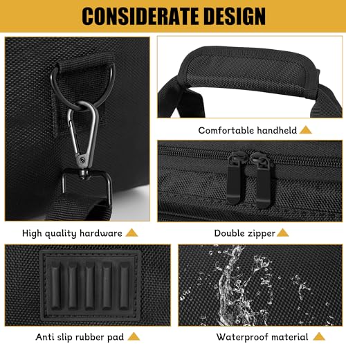 ITHWIU Padded Mixer Carry Bag Fits Behringer X-AIR Series Mixers（ XR12，XR16，XR18）, L 14.6" x W 7.5" x H 6.7" Black - Image 4