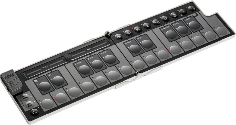 Korg nanoKEY Fold - Foldable 25 Keys MIDI Keyboard Controller with USB-C and TRS-MIDI - White - Image 1
