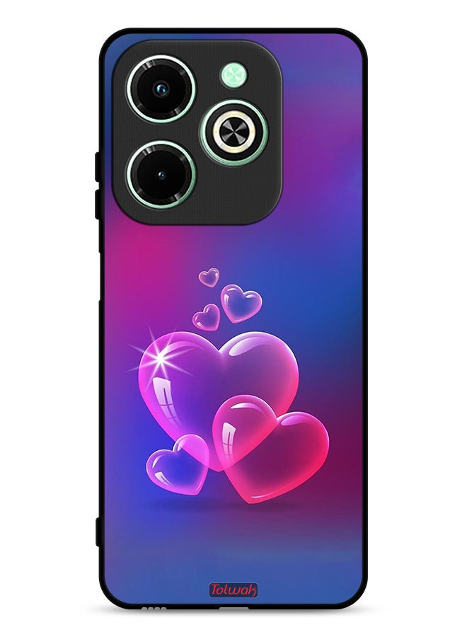 Tolwak Infinix Hot 40i 4G Protective Case Cover Water Hearts - Image 1