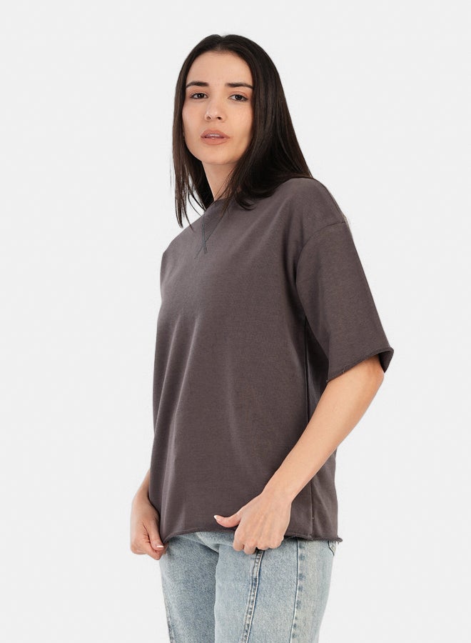 Carina Ribbed Crew Neck T-Shirt - Image 2