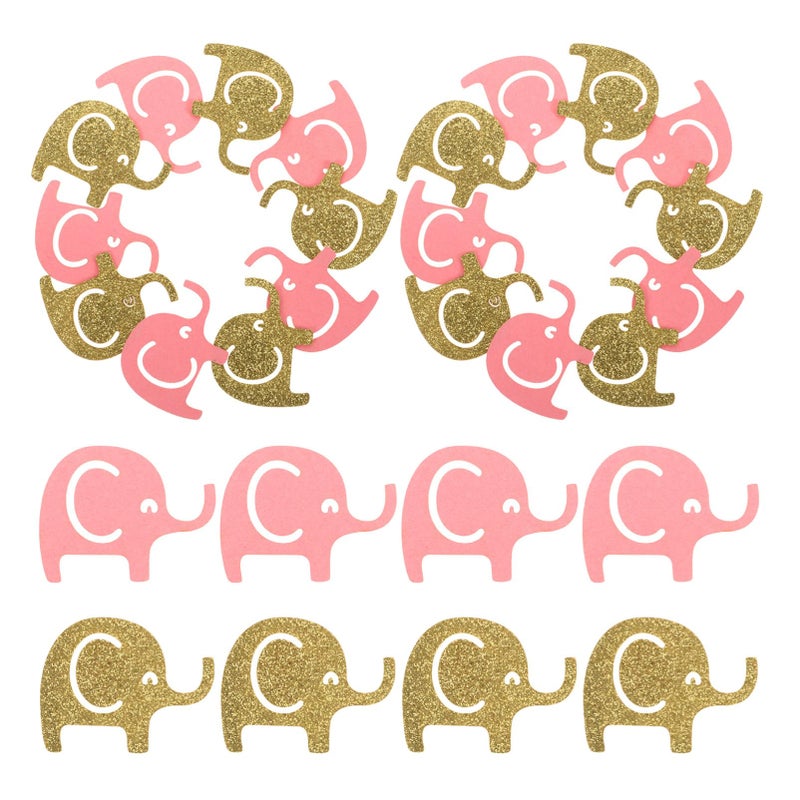 Cute Elephant Confetti For Baby Showers Birthday Parties Holiday Table Decorations - Image 2