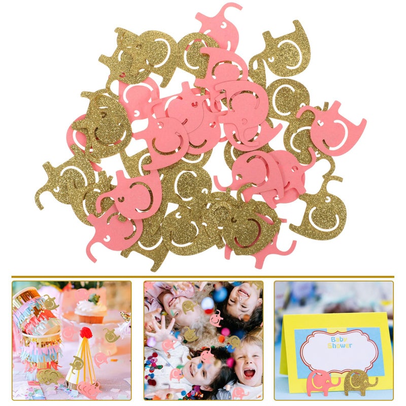 Cute Elephant Confetti For Baby Showers Birthday Parties Holiday Table Decorations - Image 5