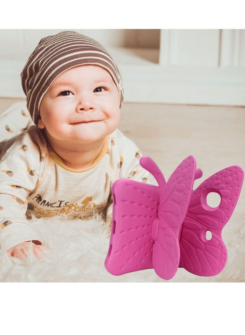 iPad 9th 8th 7th Generation Case Kids Girls, Cute Butterfly Shockproof EVA Foam Super Protection Stand Cover for iPad 2021 2020 2019 10.2" and iPad Air 3 Pro 10.5" - Image 2