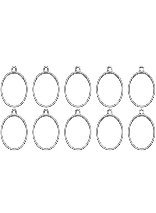 Excellentcrafts Round Open Back Bezel pendent Frame for Resin Jewellery (sliver, 25mm) - Image 1