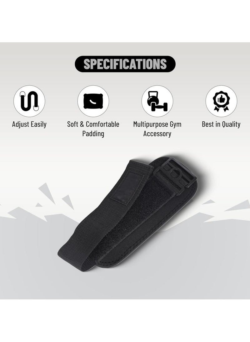 ENDLESS  Premium Adjustable Ankle Strap – Metal & Neoprene Double-Stitched Gym Ankle Cuff for Cable Machines, Kickbacks & Glute Exercises - Image 2