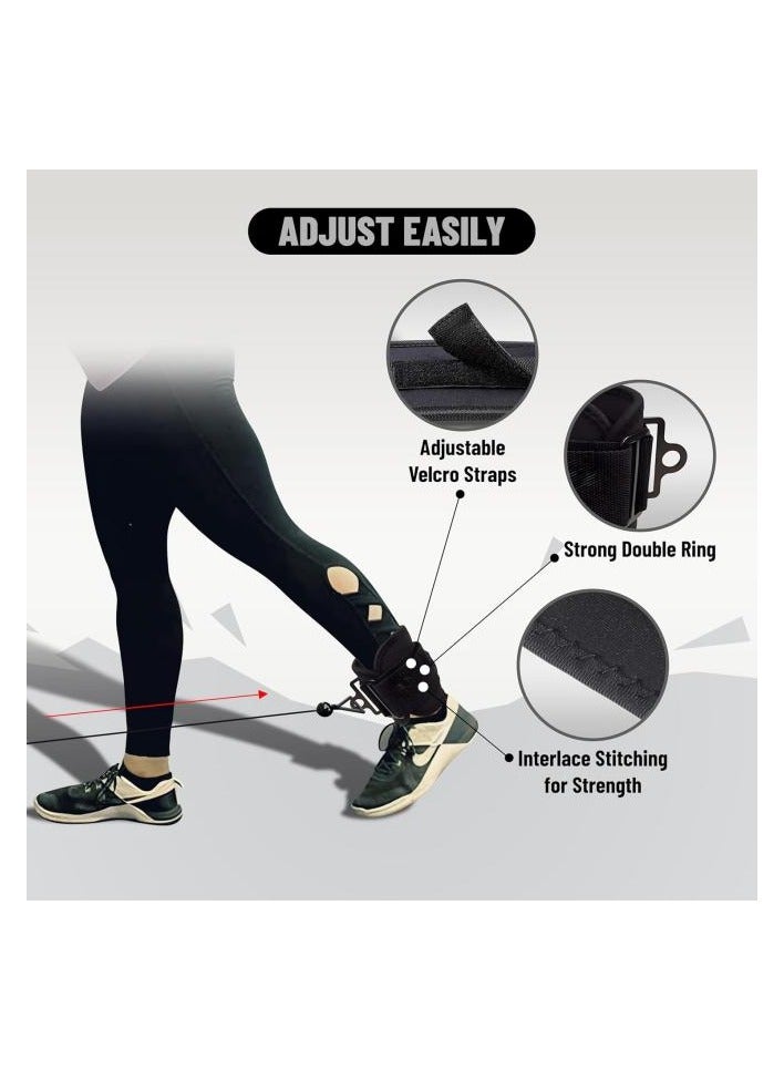 ENDLESS  Premium Adjustable Ankle Strap – Metal & Neoprene Double-Stitched Gym Ankle Cuff for Cable Machines, Kickbacks & Glute Exercises - Image 3