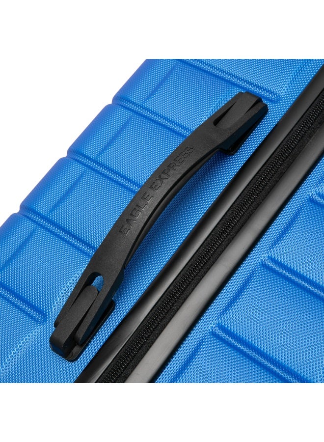 ايجل اكسبريس إيجل إكسبريس وود حقيبة سفر وسط 24 بوصة - أزرق ملكي - صلبة ضد الخدش - غطاء حماية مجاني - ضمان لمدة عام - Image 3