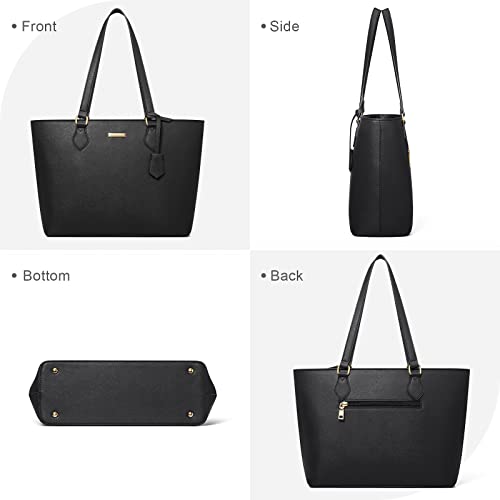 Bagsure 4PCS Women Fashion Handbags Purses Wallet Shoulder Bags Casual Tote Bag Crossbody Bags, Handbag Set Gift for Ladies Girls, Satchel Purse Set for Women - Image 4