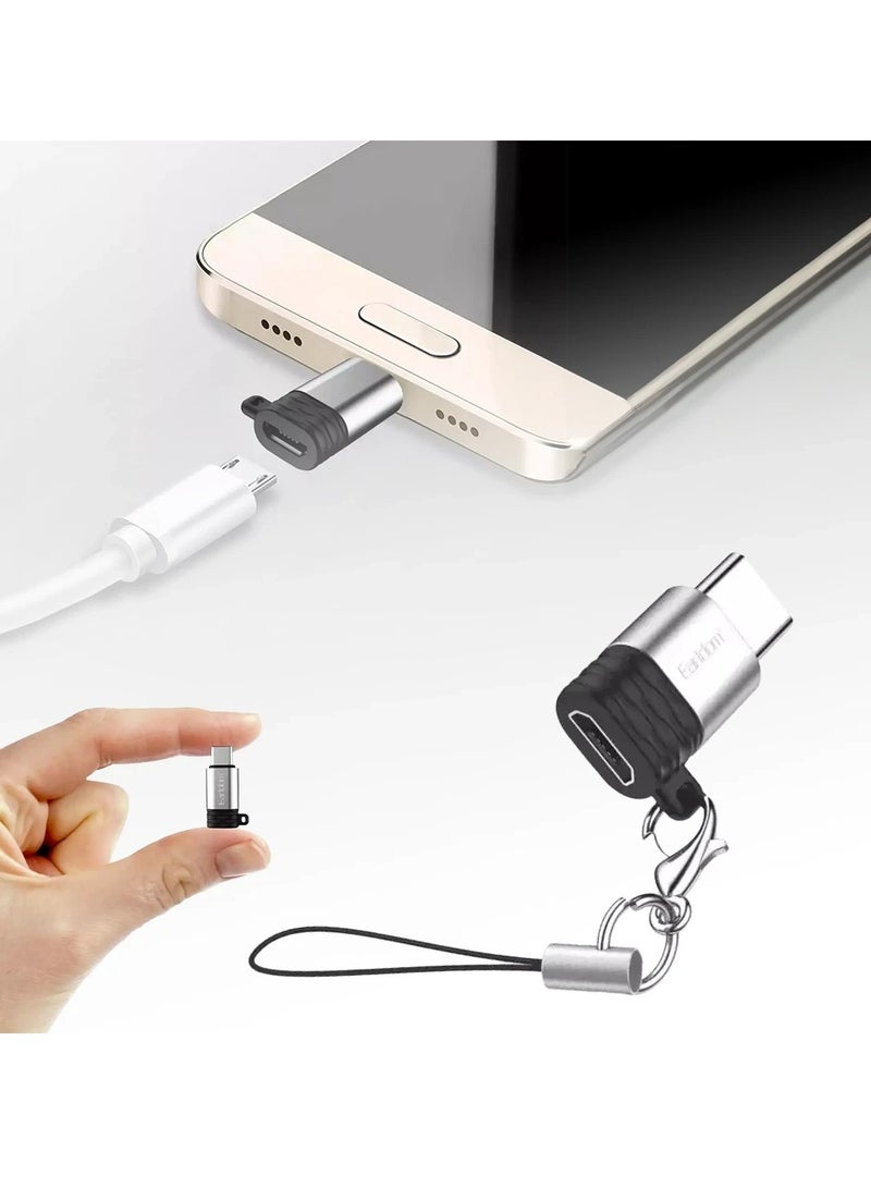 ELTRAZONE Micro USB to USB-C OTG Adapter (ET-TC13) – USB On-The-Go Converter for Smartphones, Tablets, and More - Image 1